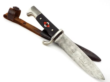 Early German WWII Hitler Youth Knife with Motto by TIGER SOLINGEN