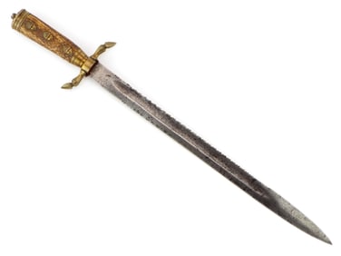 RARE German WWI SAWBACK Foresters Officers Cutlass Dagger