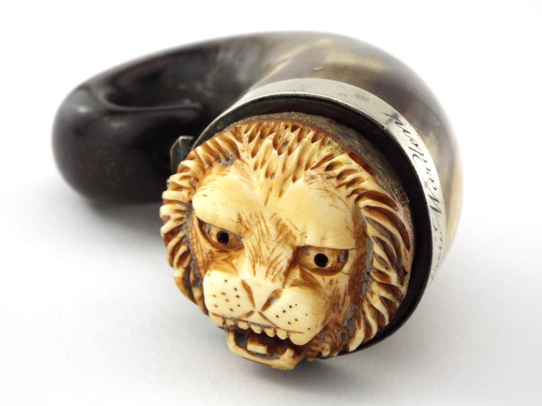 Antique Silver Mounted Scottish Mull Snuff Named (1 of 15)