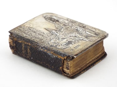 London 1905 Sterling Silver And Leather Common Prayer Book