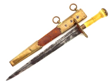 British Napoleonic Naval Officers Dirk Navy Dagger FINE Handle