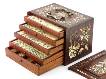 1900s Chinese Bamboo Mahjong Suite