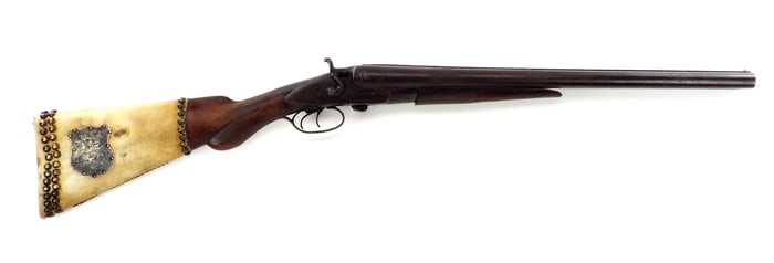 Native American Indian Police Shotgun with Rawhide Stock