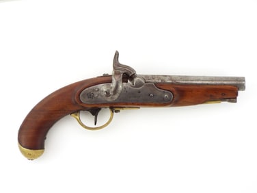 Very Good English Large Bore Percussion Pistol