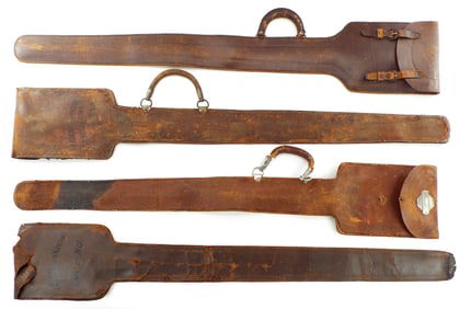 5 Antique Leather Bags for Swords