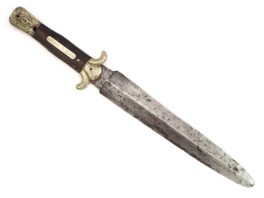 Very RARE WILSON SHEFFIELD Bowie Knife in Relic Condition DCL Marked Blade