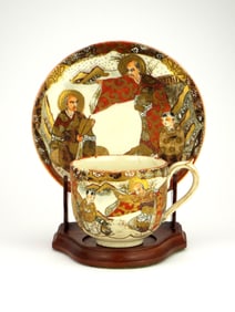 Antique Japanese Satsuma Cup & Saucer