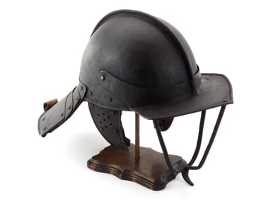 20th C. Modern Copy of Polish Winged Hussar Pot Helmet