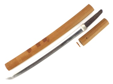 Japanese Samurai Wakizashi Mumei Edo Shinto Jingane