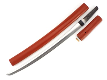 Japanese Samurai Red Wakizashi Akazaya Edo Suke