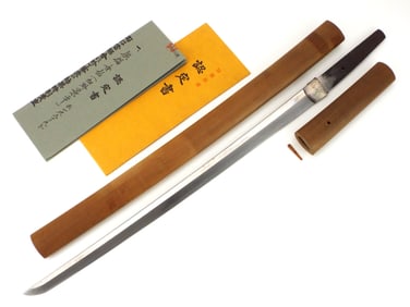 Wakizashi Kashu Kagehira Early Edo PAPERED NBTHK