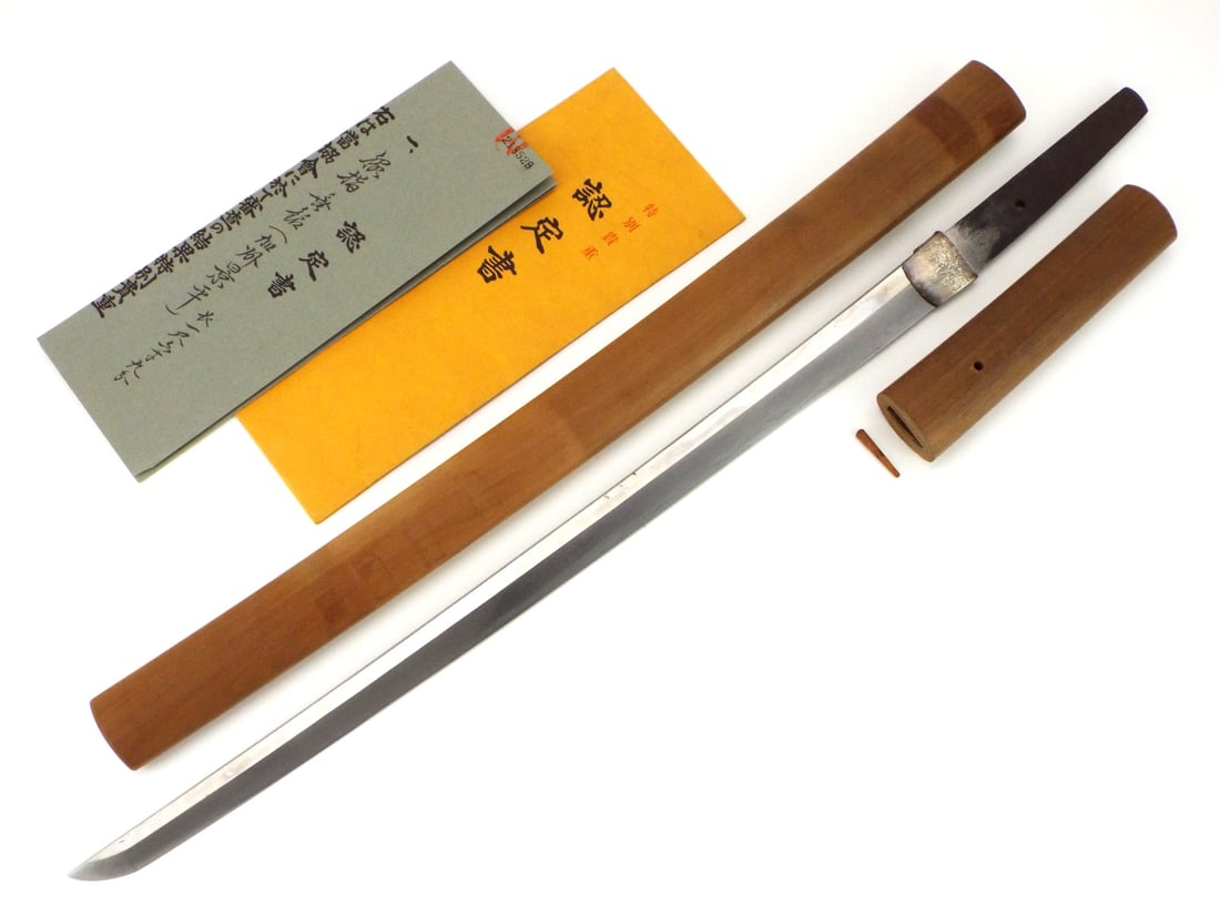Wakizashi Kashu Kagehira Early Edo PAPERED NBTHK (1 of 12)