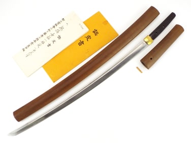 Long Wakizashi Sukesada Muromachi PAPERED NBTHK