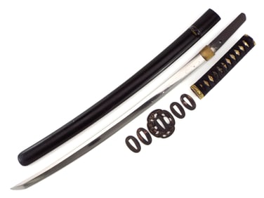 Japanese Samurai Shrimp Suguha Style Blade Signed BIZENKOKUJU YOSHIMITSU