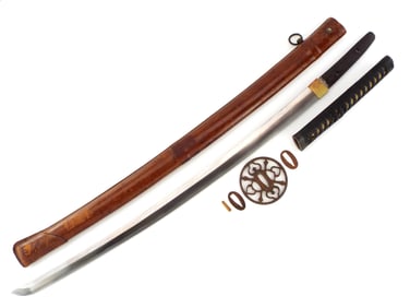 Ryakushiki Gunto Mumei HEAVY Curved Traditional Blade