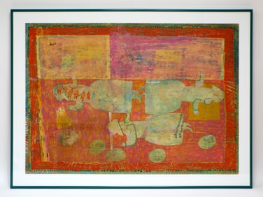 Oil and mixed media on canvas by Haik Mesropyan