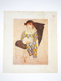 Pablo Picasso - "Paul en Arlequin" Lithograph