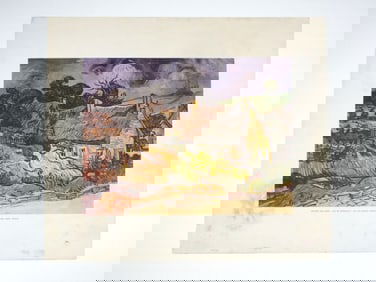 Vincent van Gogh -Vue de Cordeville Lithograph