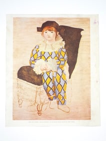Pablo Picasso - "Paul en Arlequin" Lithograph