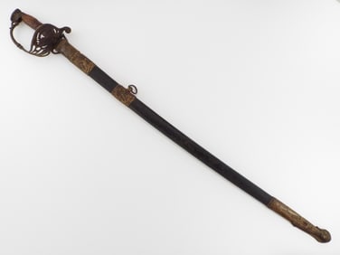 American Civil War Presentation Non Reg Officer Sword With German Blade In Relic Condition