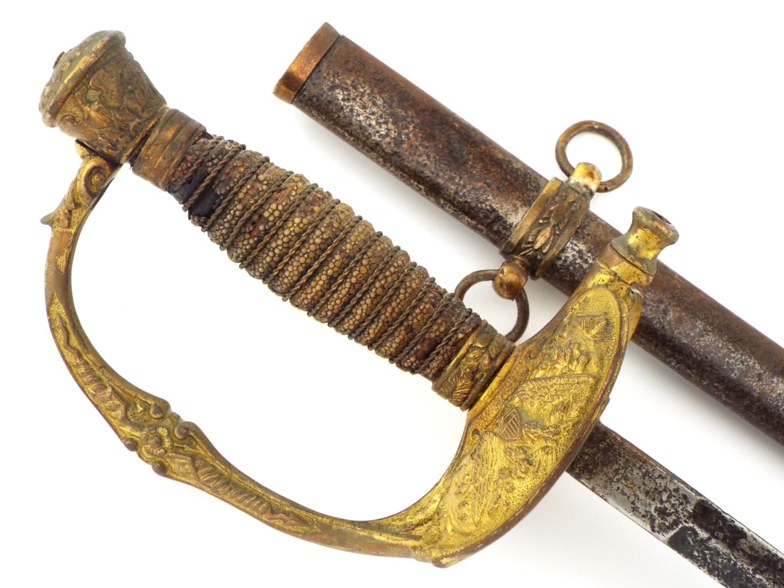American Civil War US Model 1860 Staff And Field Officer's Whistle Guard Sword (1 of 18)