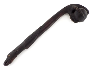 Native American Eagle/Claw Ball Wood Carved War Club