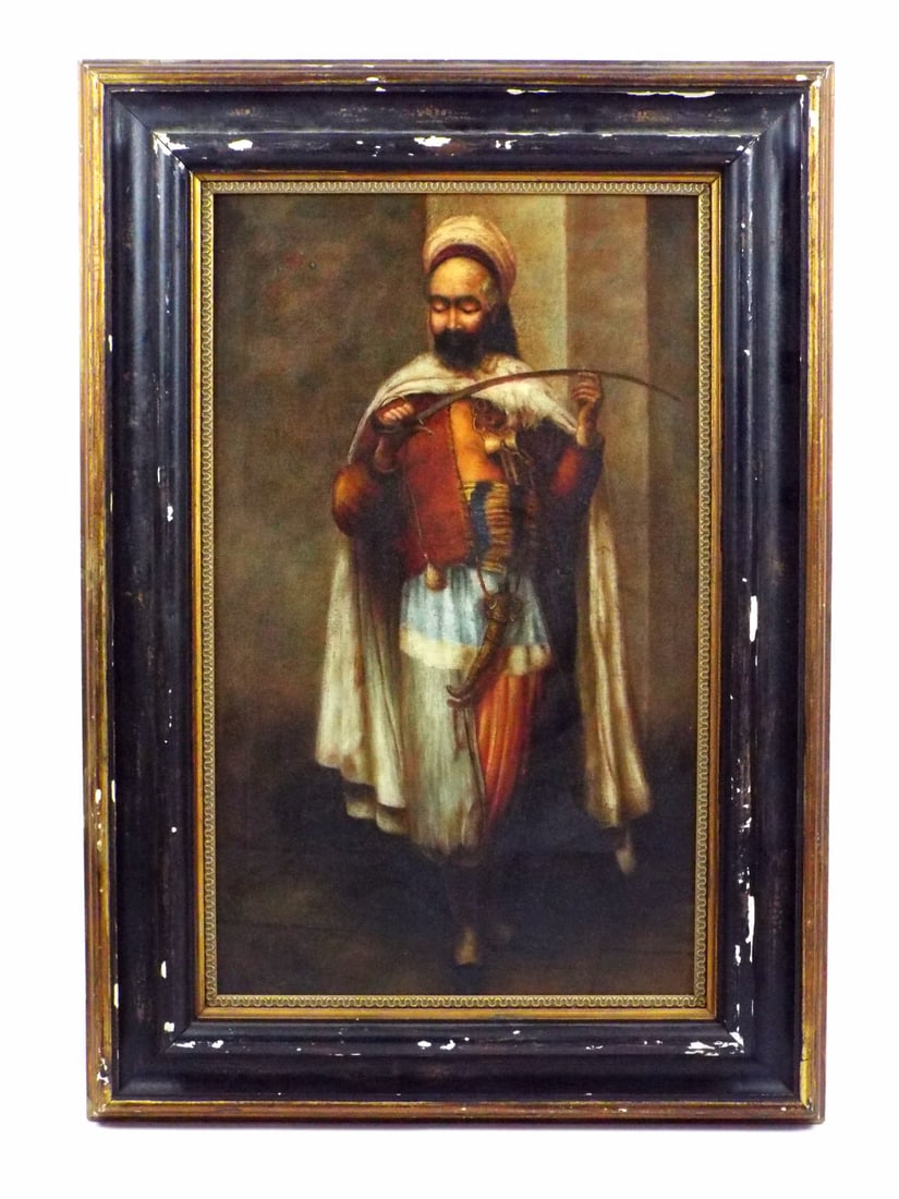 Oil Painting On Canvas Depicting an Ottoman Warrior (1 of 7)