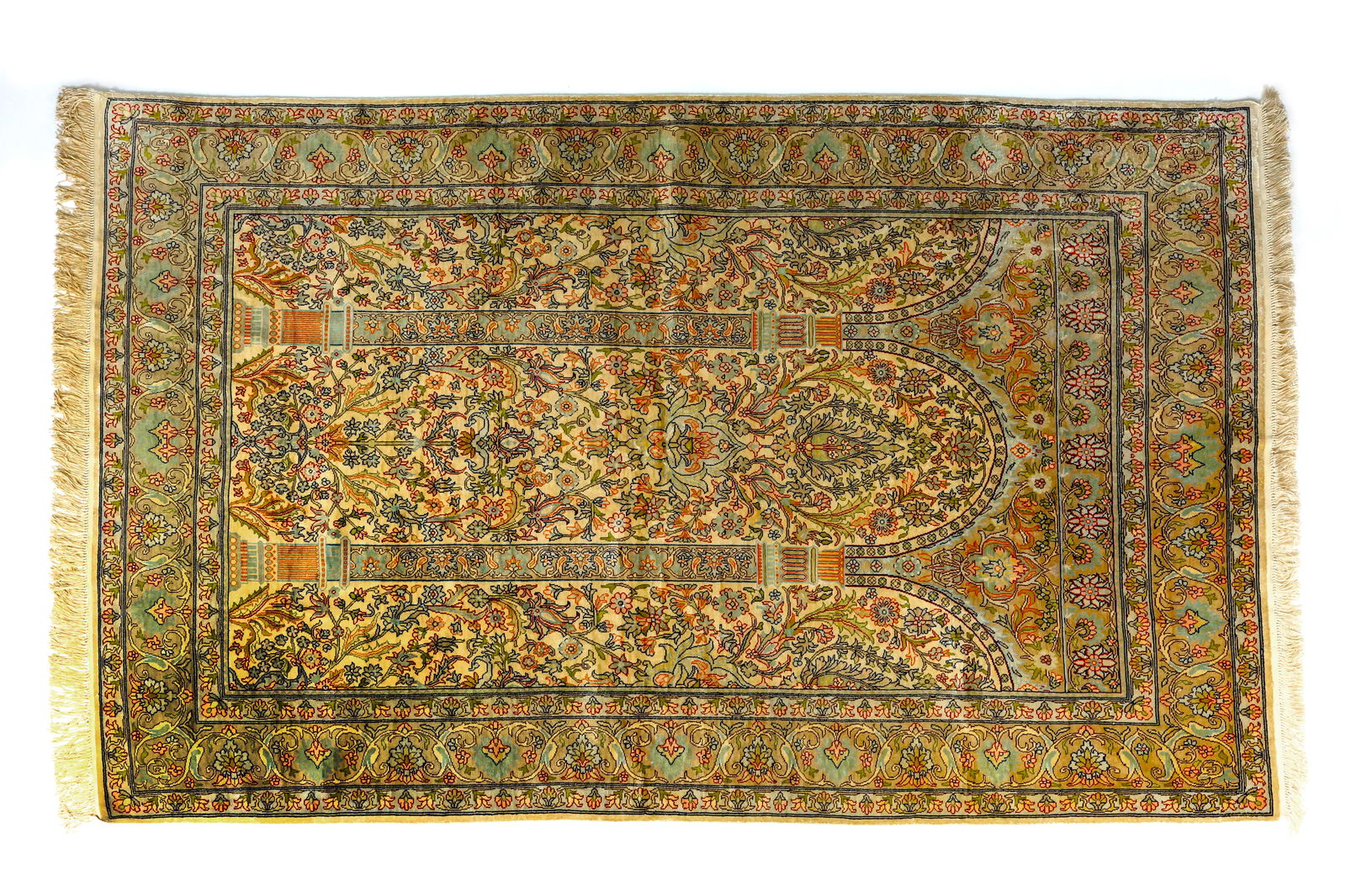 Very Fine Turkish Hand-knotted Oriental Silk Rug (1 of 12)