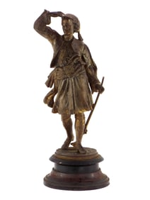 Antique Figure Statue Of Russian or Greek Ottoman Warrior