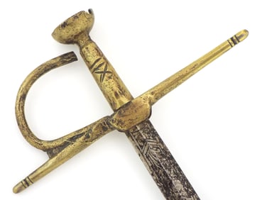 18-19th C. Brass Hilted Bullfighting MATADOR Sword