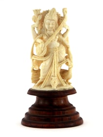 19th Century Indian FINE Bone Carved Figure