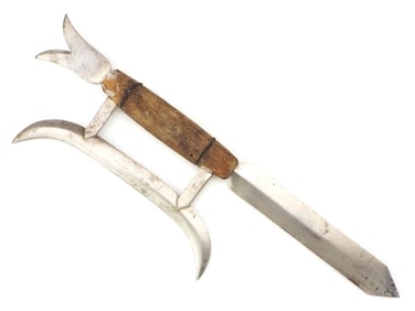 Chinese Qianlong Shuang Gou Tiger Hook Sword