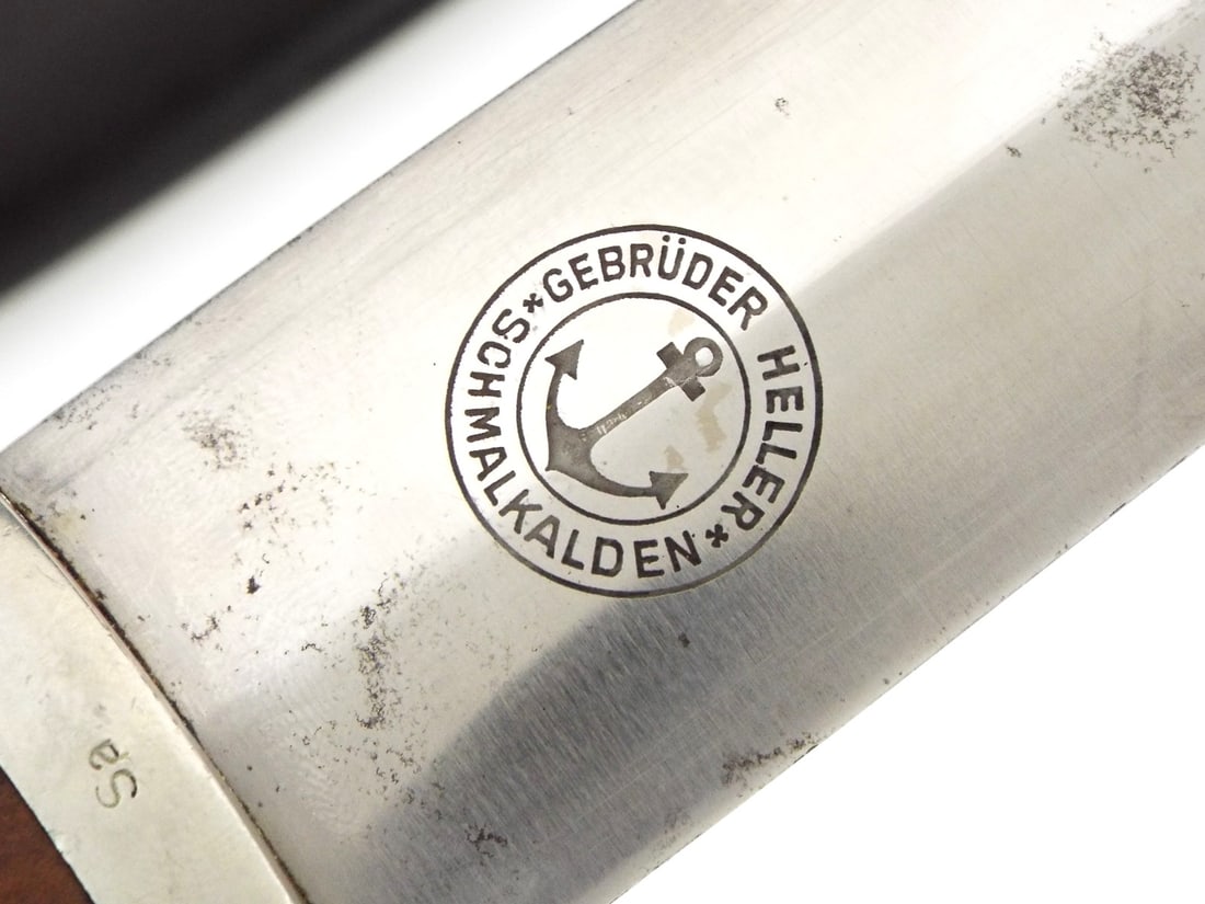 Very RARE MAKER German WWII Early SA Dagger by GEBRUDER HELLER SCHMALKALDEN (1 of 17)