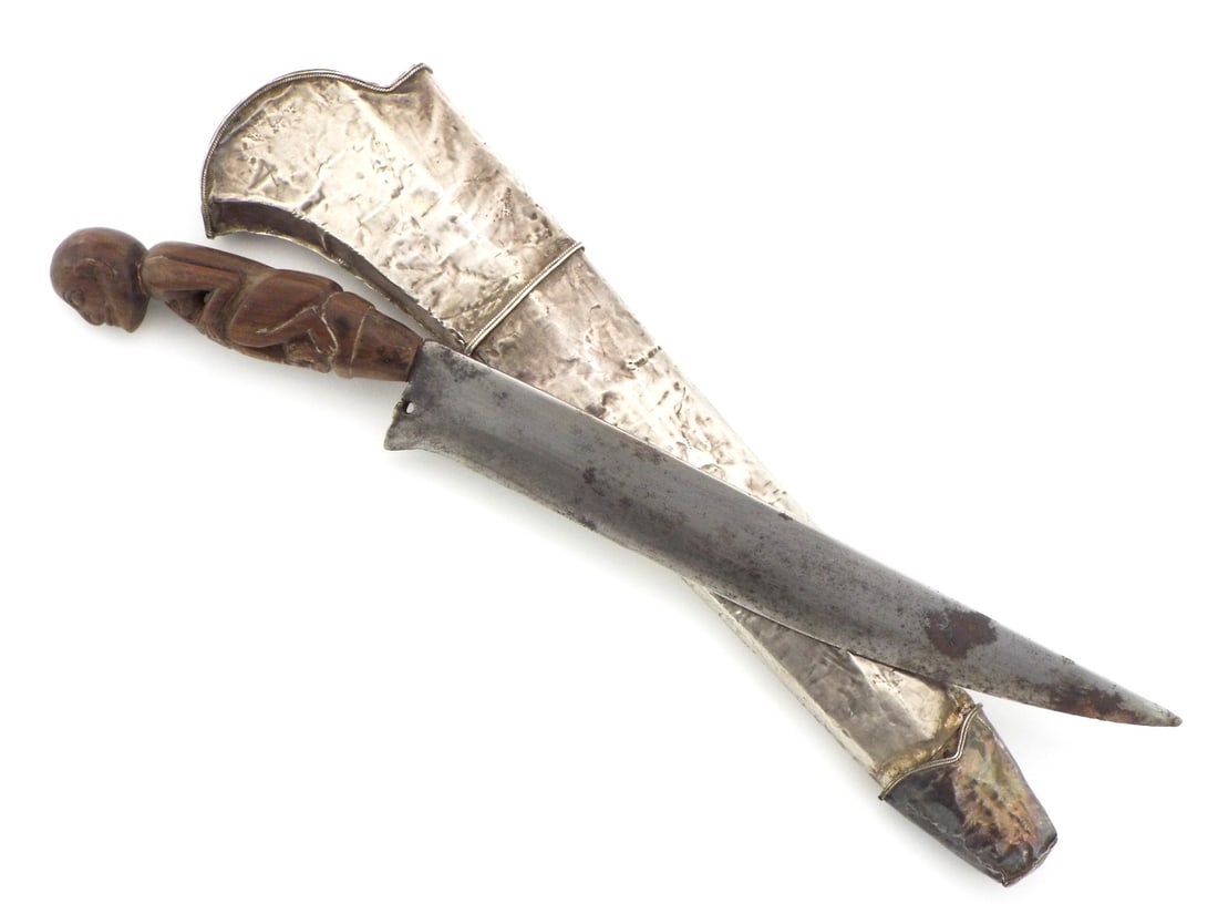 Unusual Antique Philippine Silver Mounted Knife (1 of 10)