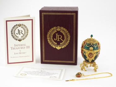 RUSSIAN FABERGE STYLE JOAN RIVERS IMPERIAL TREASURES