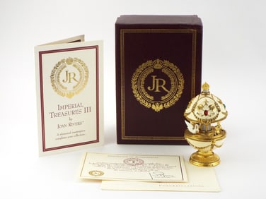 RUSSIAN FABERGE STYLE JOAN RIVERS IMPERIAL TREASURES