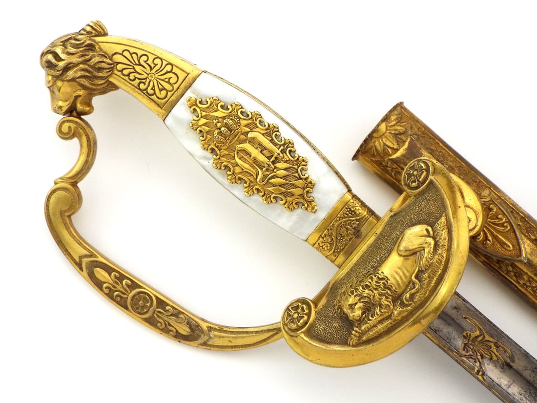 FINE German Bavarian Diplomat or court sword (1 of 20)