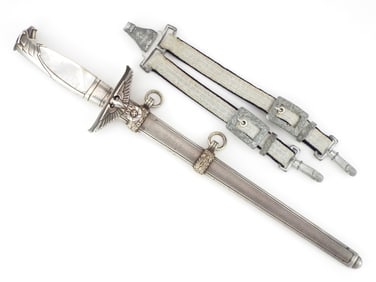 German Diplomatic Dagger By ALCOSO with EXTREMELY RARE Hangers