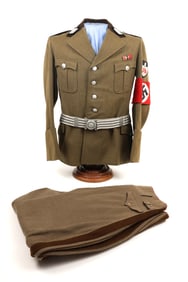 MINT German WWII RAD Officers Tunic Breeches and Dress Belt