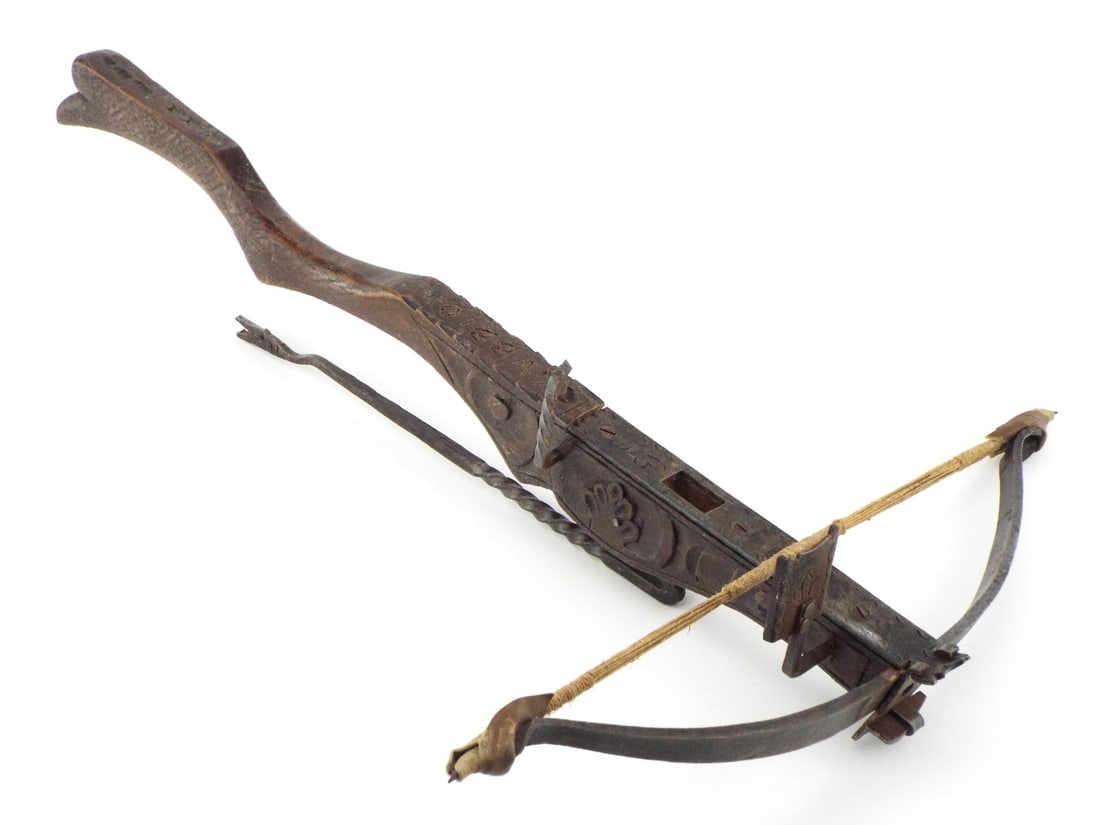 Interesting Small German Crossbow With Robust Blackened Steel Bow (1 of 20)