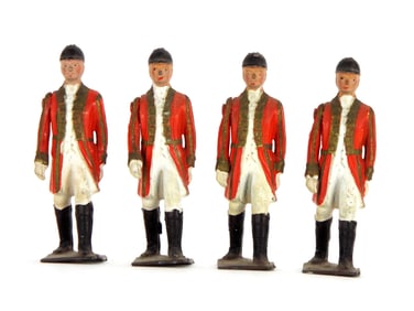 Lot of 4 Early 20th C. Britains Metal Cast Toy Soldier