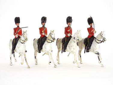 Lot of 4 Early 20th C. Britains Metal Cast Toys Soldiers