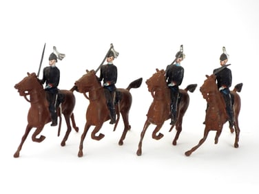 Lot of 4 Early 20th C. Britains Metal Cast Toys Soldiers