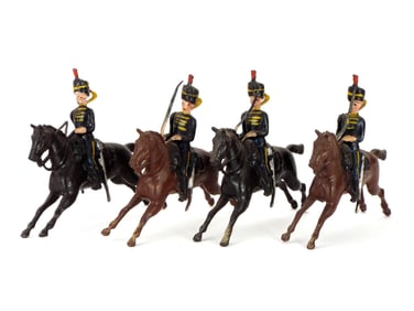 Lot of 4 Early 20th C. Britains Metal Cast Toys Soldiers