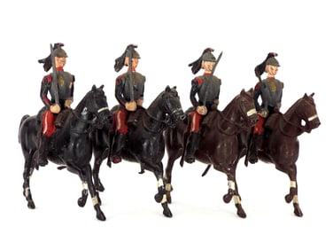 Lot of 4 Early 20th C. Britains Metal Cast Toys Soldiers