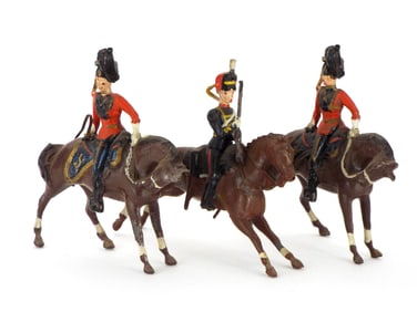 Lot of 3 Early 20th C. Britains Metal Cast Toys Soldiers