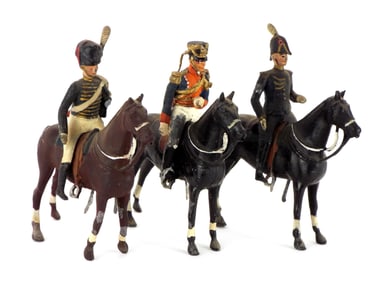 Lot of 3 Early 20th C. Britains Metal Cast Toys Soldiers