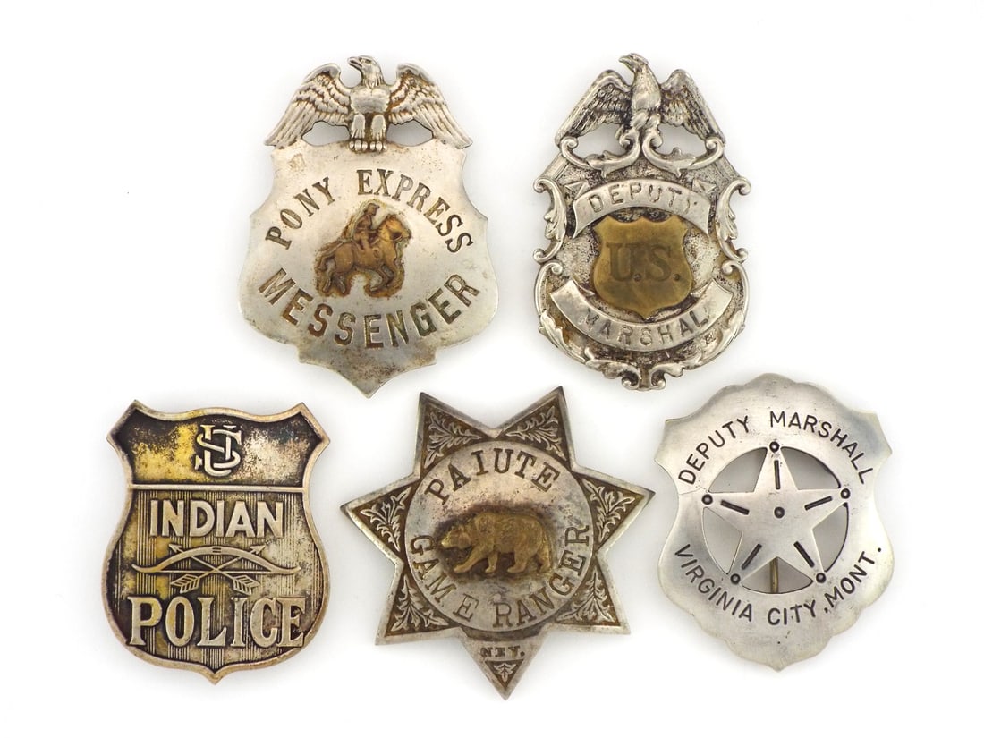 Lot of 5 Law Enforcement Badges (1 of 10)