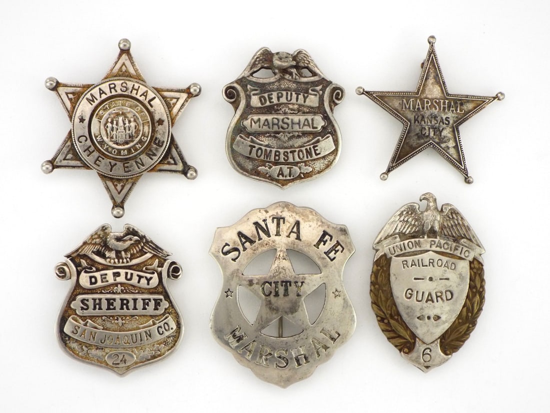 Lot of 6 Law Enforcement Badges (1 of 10)