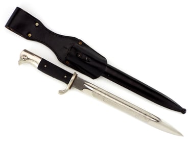 German WWII 98k Bayonet with Etched Blade by FW HOLLER SOLINGEN